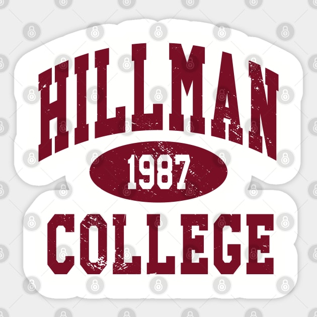 A Different World Hillman College Sticker by Stevendan